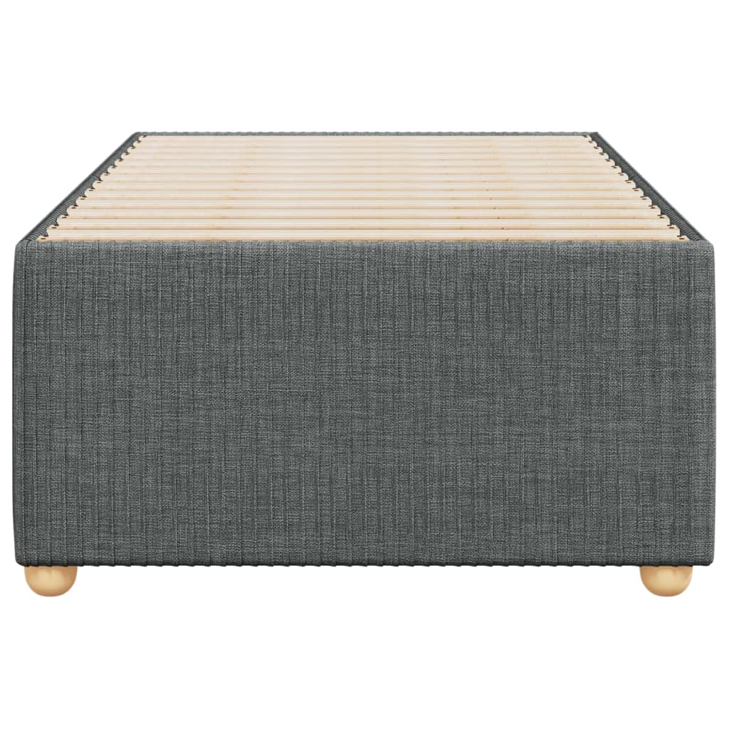 Giroletto senza Materasso Grigio Scuro 100x200 cm Tessuto 3284915