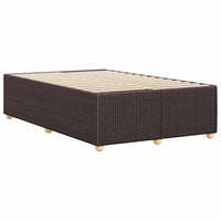 Giroletto senza Materasso-Struttura Letto Marrone Scuro 80x200 cm in Tessuto 592074