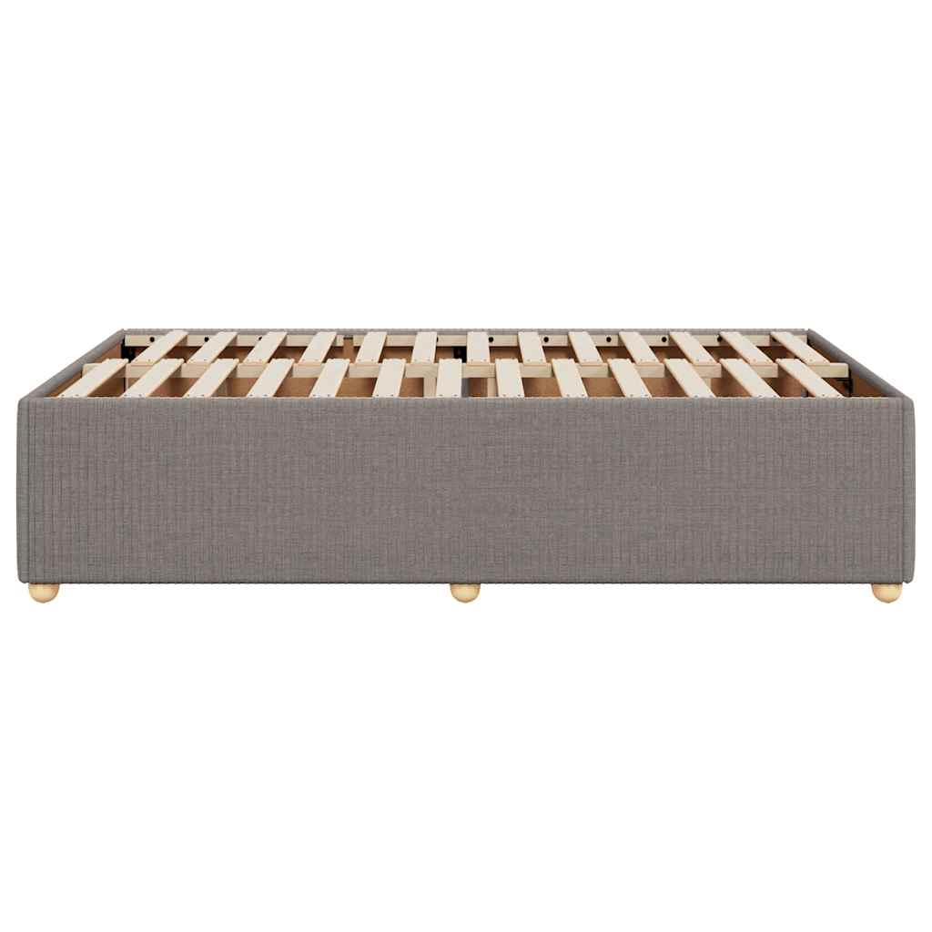 vidaXL Giroletto senza Materasso Tortora 120x190 cm Tessuto