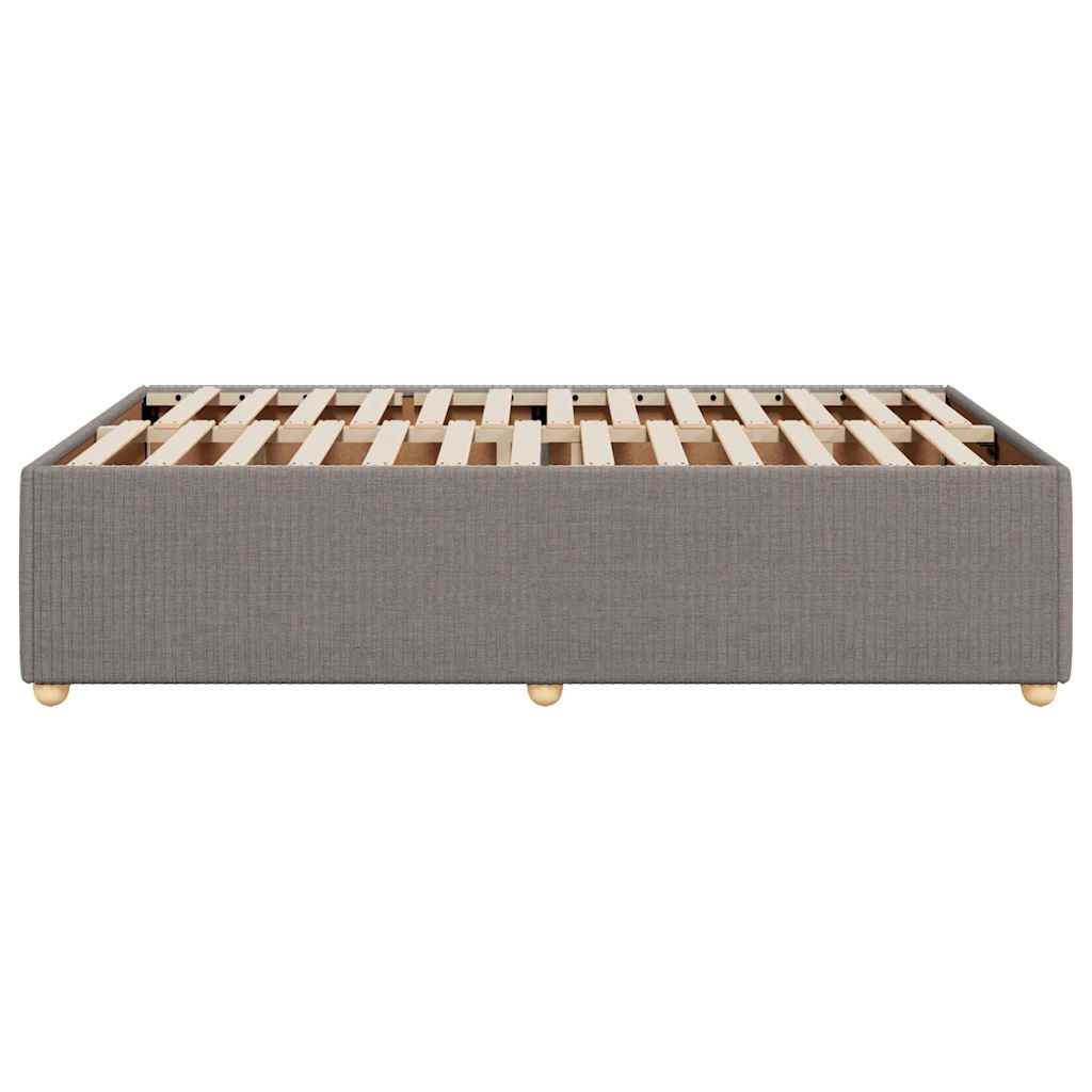 vidaXL Giroletto senza Materasso Tortora 120x200 cm Tessuto