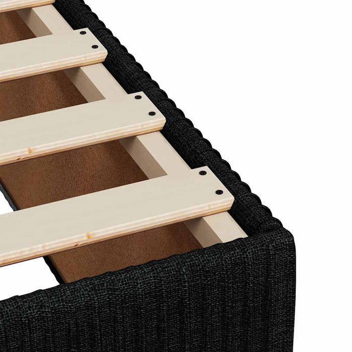 Giroletto senza Materasso Nero 140x200 cm in Tessuto 3284944