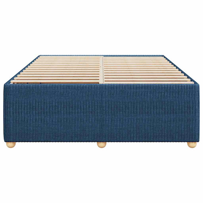 Giroletto senza Materasso Blu 160x200 cm in Tessuto