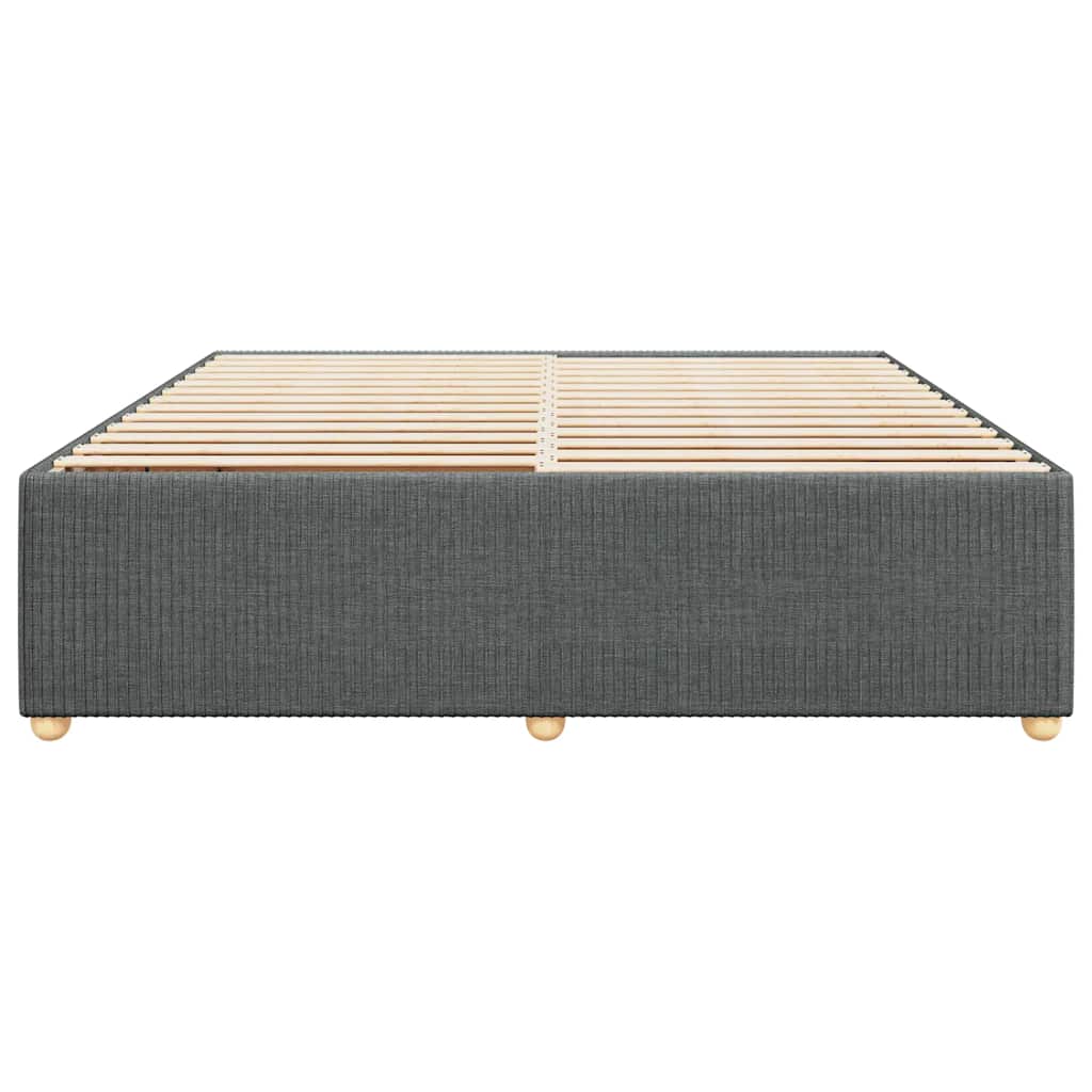 Giroletto senza Materasso Grigio Scuro 200x200 cm Tessuto 3284964