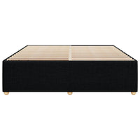 Giroletto senza Materasso Nero 200x200 cm in Tessuto 3284965