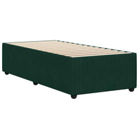 Giroletto senza Materasso-Struttura Letto Verde Scuro 90x200 cm in Velluto 249830