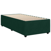 Giroletto senza Materasso-Struttura Letto Verde Scuro 100x200 cm in Velluto 456688