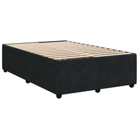 Giroletto senza Materasso-Struttura Letto Nero 120x190 cm Velluto 880109