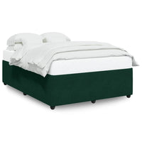 Giroletto senza Materasso-Struttura Letto Verde Scuro 140x190 cm in Velluto 991457