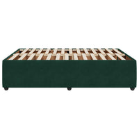 Giroletto senza Materasso-Struttura Letto Verde Scuro 140x200 cm in Velluto 927593