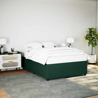 Giroletto senza Materasso-Struttura Letto Verde Scuro 140x200 cm in Velluto 927593