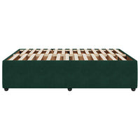 Giroletto senza Materasso-Struttura Letto Verde Scuro 160x200 cm in Velluto 569229