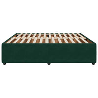 Giroletto senza Materasso-Struttura Letto Verde Scuro 180x200 cm in Velluto 523128