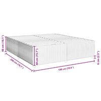 Giroletto senza Materasso-Struttura Letto Verde Scuro 180x200 cm in Velluto 523128