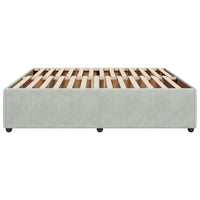 Giroletto senza Materasso Grigio Chiaro 200x200 cm Velluto 3285030