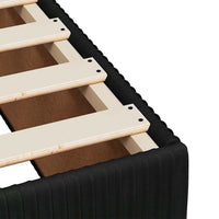 Giroletto senza Materasso-Struttura Letto Nero 200x200 cm in Velluto 220163