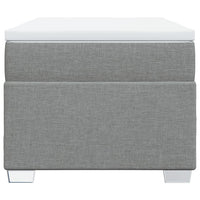 Giroletto a Molle con Materasso Grigio Chiaro 80x200 cm Tessuto