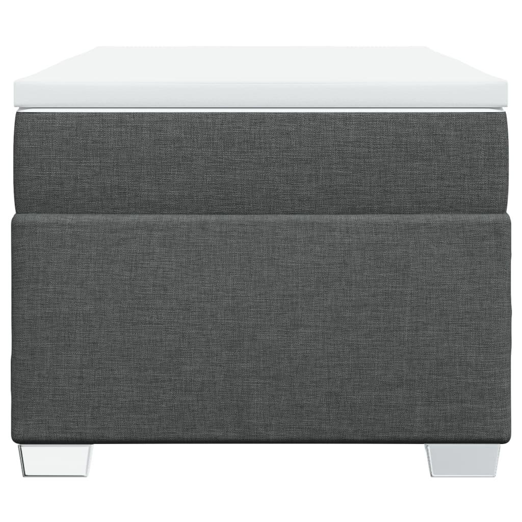 Giroletto a Molle con Materasso Grigio Scuro 90x200 cm Tessuto 3285103