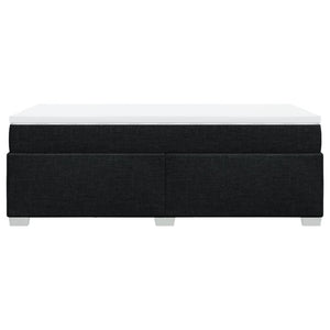 Giroletto a Molle con Materasso Nero 90x200 cm in Tessuto