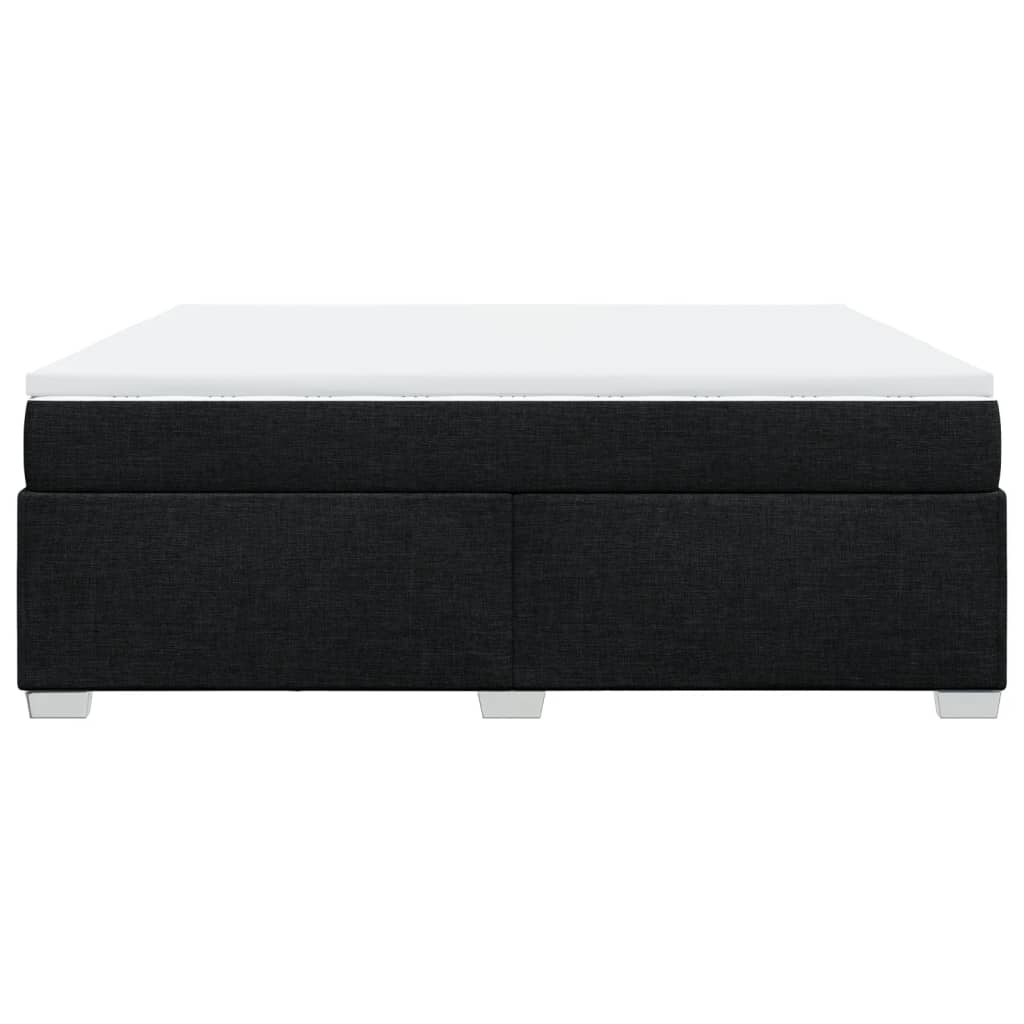 Giroletto a Molle con Materasso Nero 180x200 cm in Tessuto 3285153