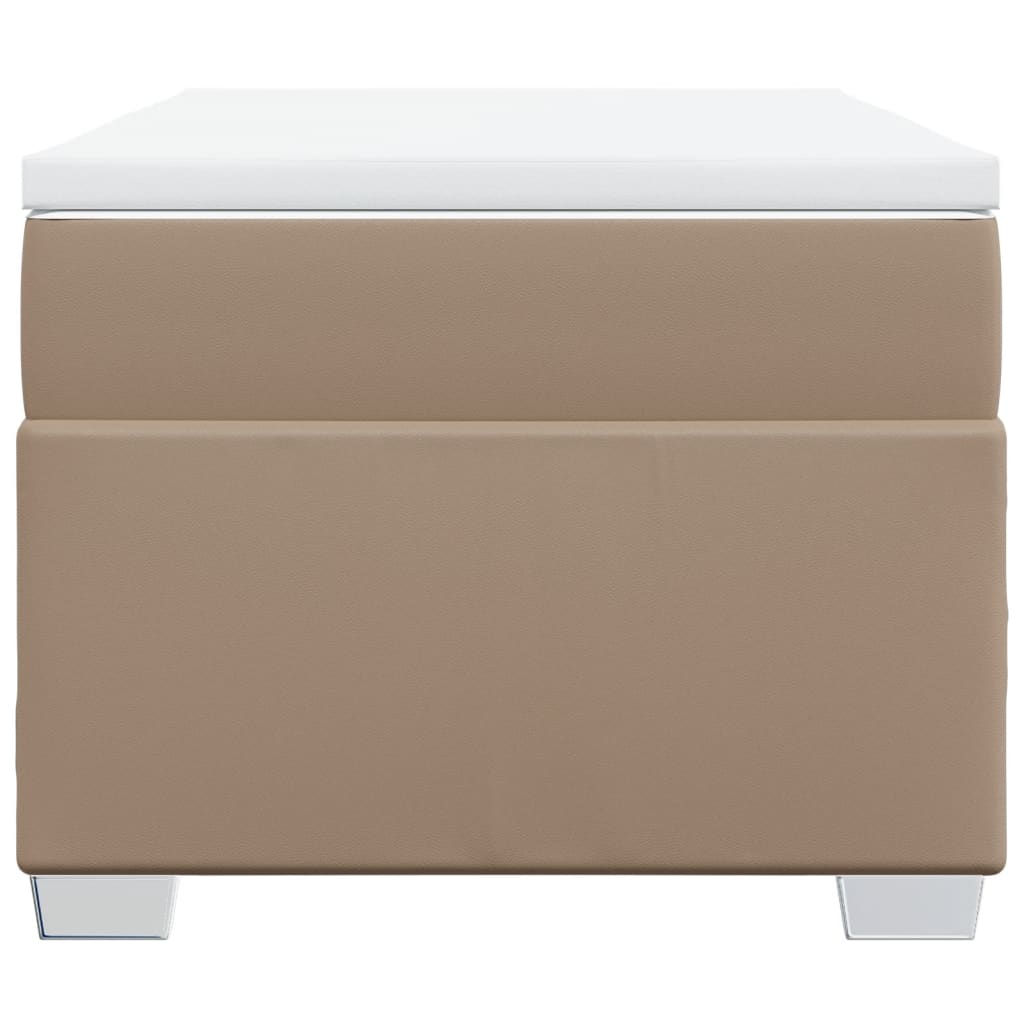 Giroletto a Molle con Materasso Cappuccino 80x200 cm Similpelle 3285188