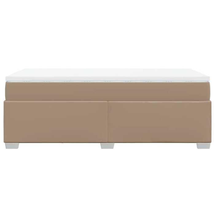 Giroletto a Molle con Materasso Cappuccino 80x200 cm Similpelle 3285188