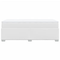 Giroletto a Molle con Materasso-Struttura Letto Bianco 90x190 cm in Similpelle 826586