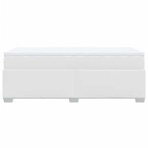 Giroletto a Molle con Materasso-Struttura Letto Bianco 90x190 cm in Similpelle 826586