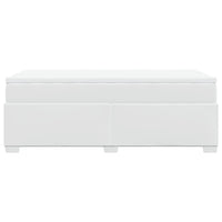 Giroletto a Molle con Materasso-Struttura Letto Bianco 90x200 cm in Similpelle 209783