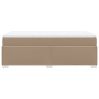 vidaXL Giroletto a Molle con Materasso Cappuccino 90x200 cm Similpelle