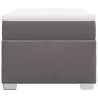 Giroletto a Molle con Materasso Grigio 100x200 cm in Similpelle 3285199