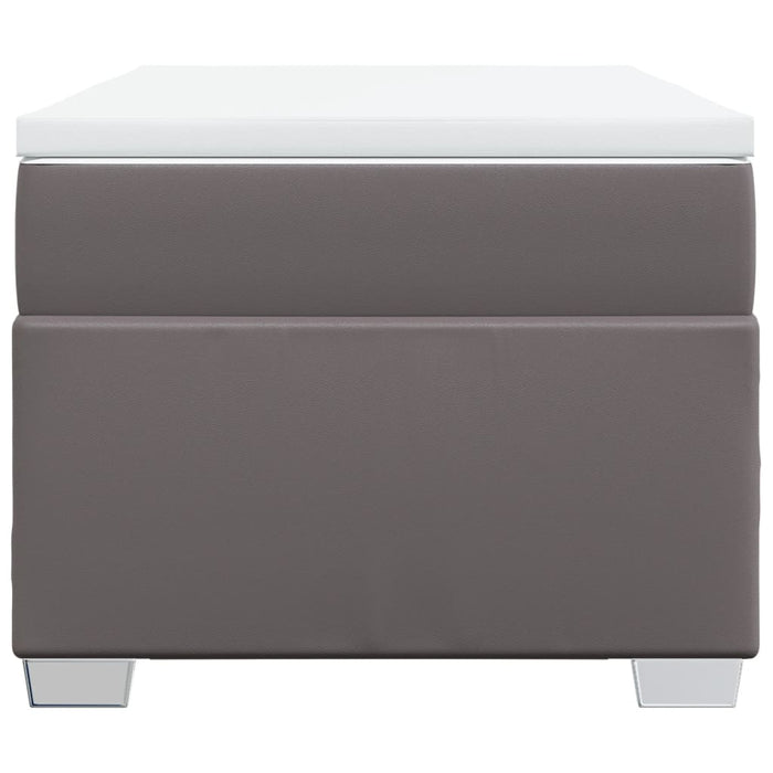 Giroletto a Molle con Materasso Grigio 100x200 cm in Similpelle 3285199