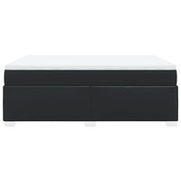 Giroletto a Molle con Materasso Nero 140x200 cm in Similpelle 3285213