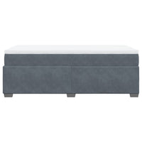 vidaXL Giroletto a Molle con Materasso Grigio Scuro 90x190 cm Velluto