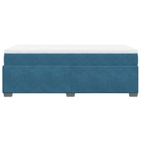 Giroletto a Molle con Materasso Blu Scuro 90x190 cm in Velluto 3285255