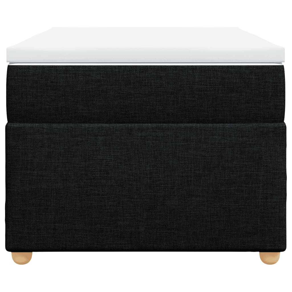 Giroletto a Molle con Materasso Nero 80x200 cm inTessuto