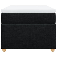 Giroletto a Molle con Materasso Nero 80x200 cm inTessuto