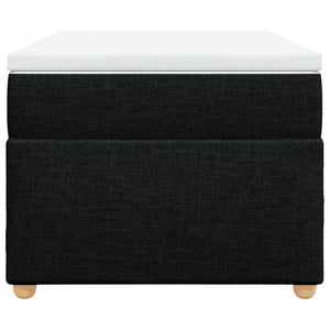 Giroletto a Molle con Materasso Nero 80x200 cm inTessuto