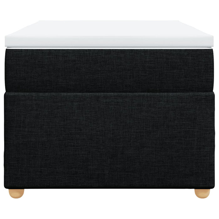 Giroletto a Molle con Materasso Nero 80x200 cm inTessuto