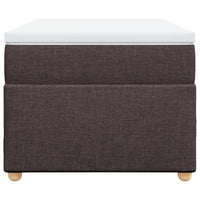 Giroletto a Molle con Materasso Marrone Scuro 90x190cm Tessuto 3285341