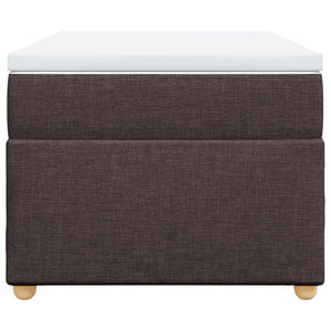 Giroletto a Molle con Materasso Marrone Scuro 90x190cm Tessuto 3285341