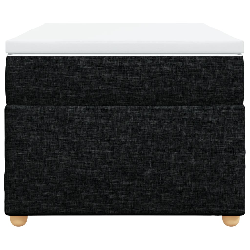 Giroletto a Molle con Materasso Nero 90x200 cm in Tessuto 3285347