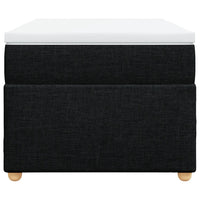 Giroletto a Molle con Materasso Nero 90x200 cm in Tessuto 3285347