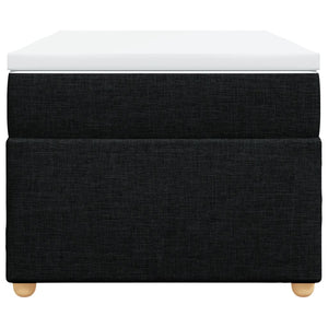 Giroletto a Molle con Materasso Nero 90x200 cm in Tessuto 3285347