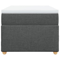 Giroletto a Molle con Materasso Grigio Scuro 100x200 cm Tessuto