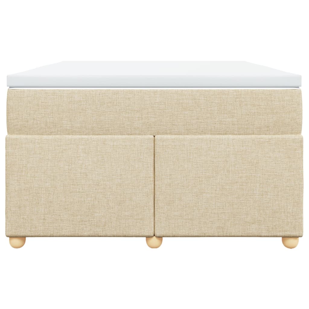 Giroletto a Molle con Materasso Crema 120x200 cm in Tessuto 3285371