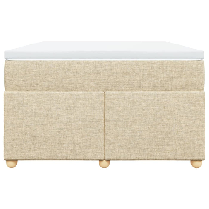 Giroletto a Molle con Materasso Crema 120x200 cm in Tessuto 3285371