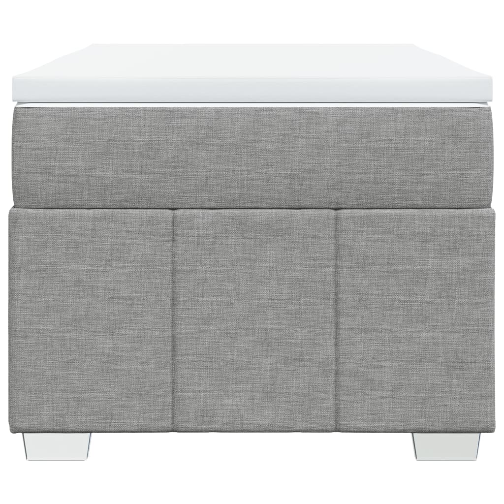 Giroletto a Molle con Materasso Grigio Chiaro 80x200 cm Tessuto 3285428