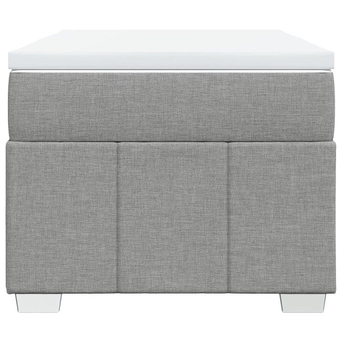 Giroletto a Molle con Materasso Grigio Chiaro 80x200 cm Tessuto 3285428