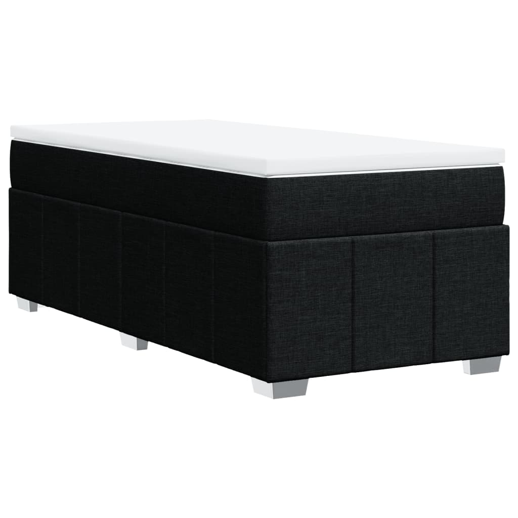 Giroletto a Molle con Materasso Nero 80x200 cm inTessuto 3285430