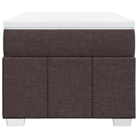 Giroletto a Molle con Materasso Marrone Scuro 90x190cm Tessuto 3285438